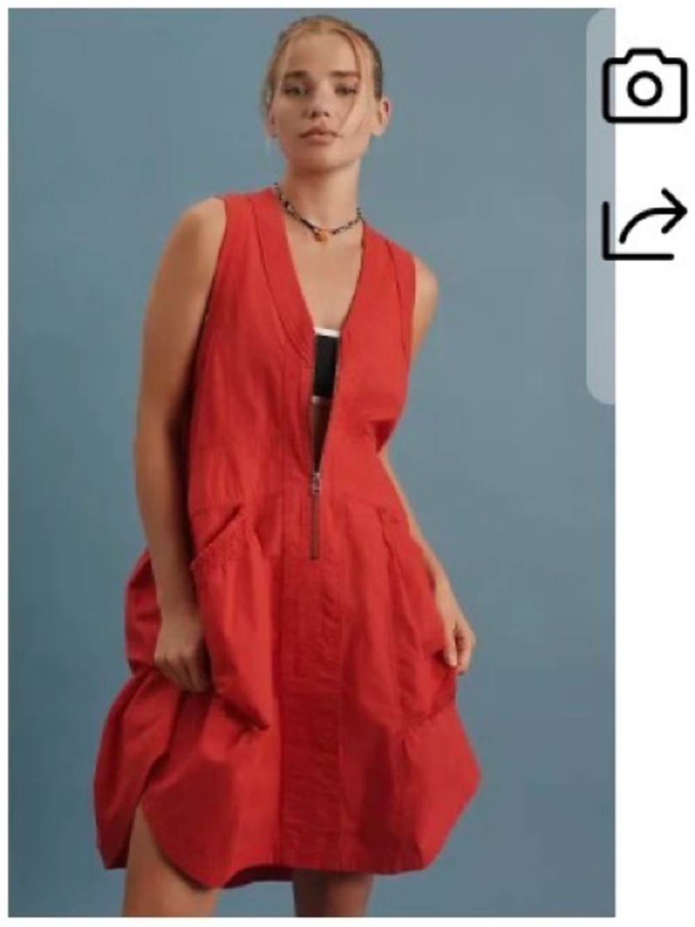 Daily Practice Red Sporty Tunic Dress – XL.